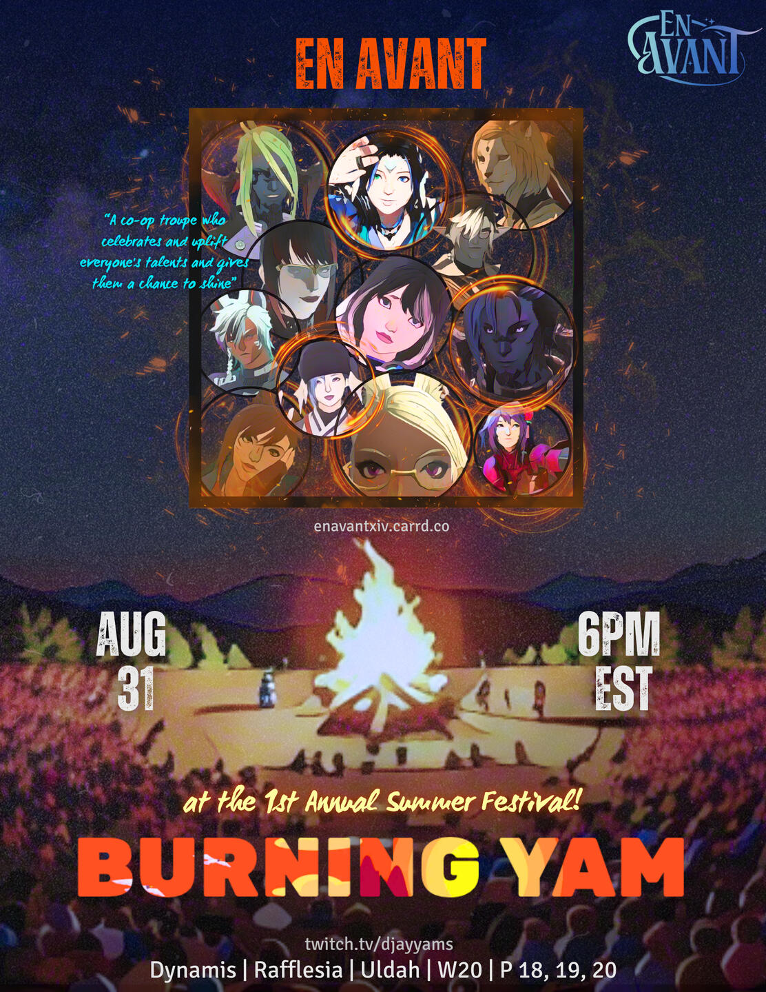 Burning Yam's Poster